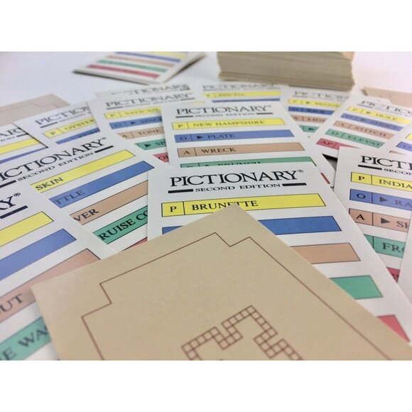 Pictionary Board Game 60 Replacement Cards Random Lot mq 1985 1st Edition Mattel - Picture 6 of 9